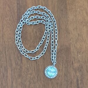 Arbonne Silver Chain Necklace with Pendant Logo, Arbonne Unstoppable (Team Gift)